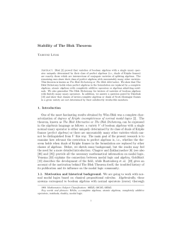 Stability of The Blok Theorem