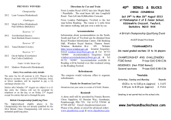 previous winners - The English Chess Federation