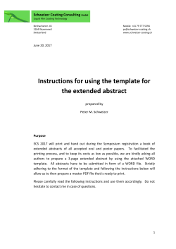 instructions - European Coating Symposium 2017