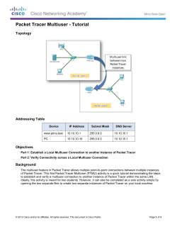 Packet Tracer Multiuser