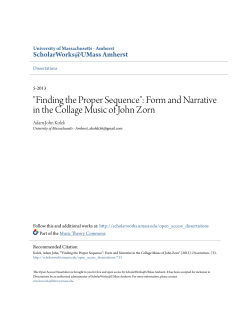 "Finding the Proper Sequence": Form and Narrative in the Collage