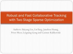 Robust and Fast Collaborative Tracking with Two Stage
