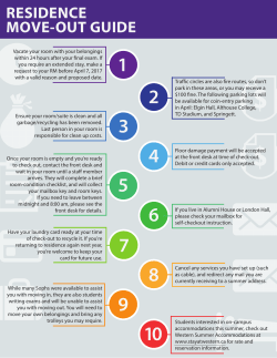 Move-Out Guide - Residence at Western