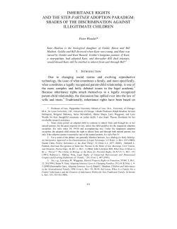 inheritance rights and the step-partner adoption