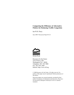 Comparing the Efficiency of Alternative Policies for