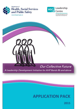 of Initiative - Module 1: AHP Leadership in Context