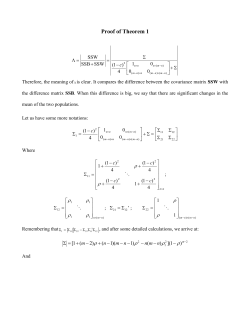 Appendix: (proof of Theorem 1)