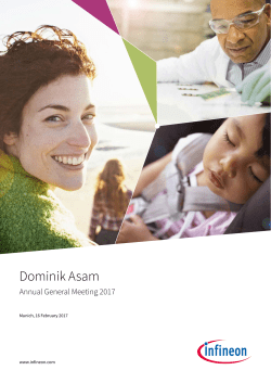 Dominik Asam - Infineon Technologies