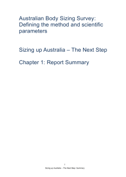 Chapter 1: Report Summary - Sizing up Australia
