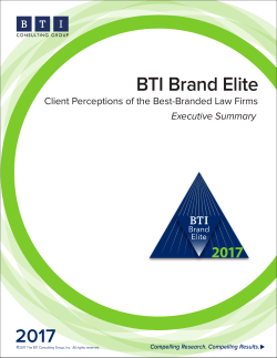 BTI Brand Elite Executive Summary