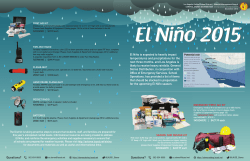 El Ni&ntilde;o is expected to heavily impact temperatures and