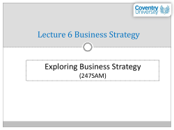 (Differentiation) focus Strategy