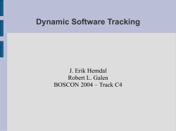 Dynamic Software Tracking - Quality Engineered Software and