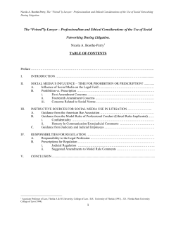 Social Media Effect on Legal Field