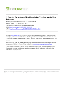 A Case of a Three Species Mixed Brood after Two Interspecific Nest