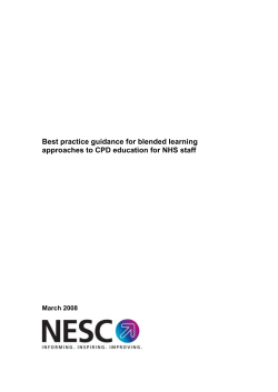 Best practice guidance for blended approaches to post