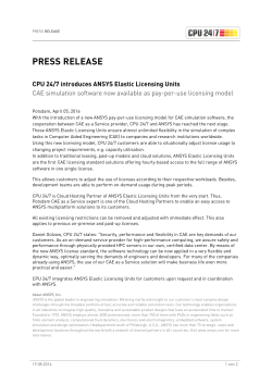 press release - CPU 24/7 GmbH