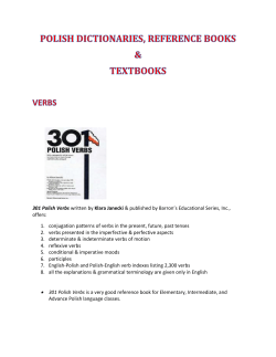 polish dictionaries, reference books