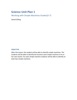 Science Unit Plan 1