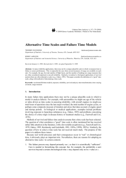 Alternative Time Scales and Failure Time Models | SpringerLink