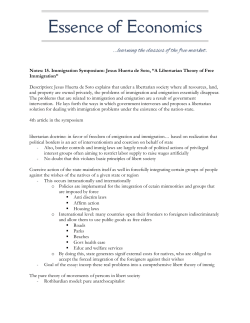 Huerta de Soto, A Libertarian Theory of Free Immigration