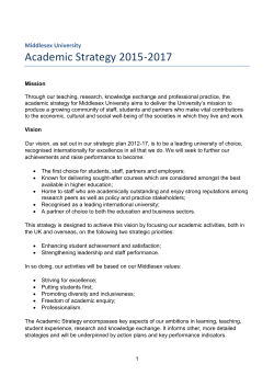 Academic Strategy 2015-2017