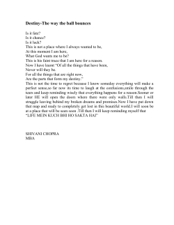 Destiny-The way the ball bounces