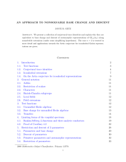 An approach to nonsolvable base change and descent