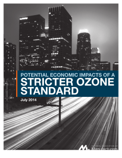 stricter ozone standard - National Association of Manufacturers