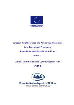 Annual Information and Communication Plan (2014)
