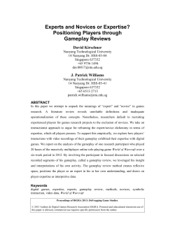 DiGRA Conference Publication Format