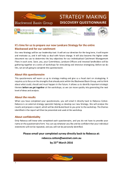 Appreciative Inquiry Discovery Questionnaire