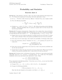Probability and Statistics