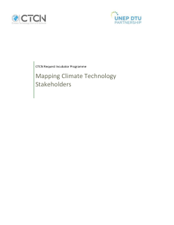 Mapping Climate Technology Stakeholders