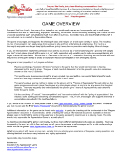 Word - Appreciation Game