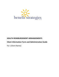 HRA Plan Designs - Benefit Strategies