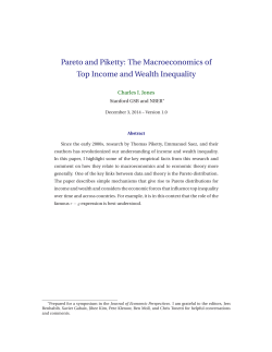 Pareto and Piketty: The Macroeconomics of Top Income and Wealth