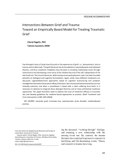 Summary of Treatment for Traumatic Grief