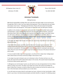 Billeting_Overview - Johnstown Tomahawks