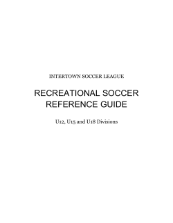 recreational soccer reference guide