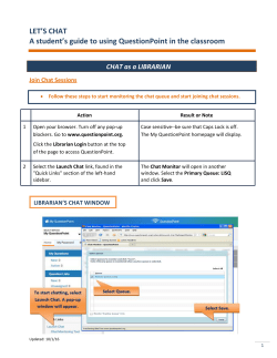 QuestionPoint LIS Account Set Up