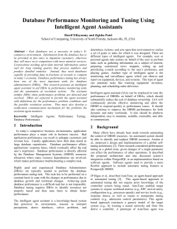 Database Performance Monitoring and Tuning Using Intelligent