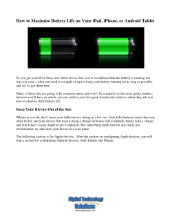 How to Maximize Battery Life on Your iPad, iPhone, or Android Tablet