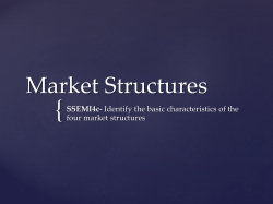 Market Structures