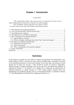 1.4. The Optimal Level of Pollution Abatement