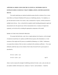 appendix s4: derivation for the statistical methods used to