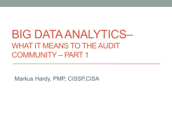 Big Data &ndash; Making Sense of the Hype Turning Hype into value
