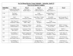 So Cal Hoop Review Game Schedule