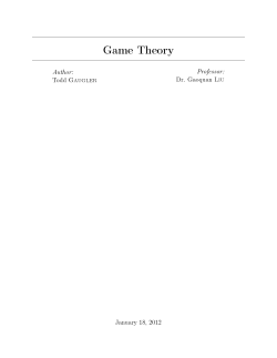 Game Theory