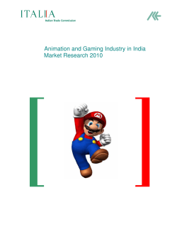 Animation and Gaming Industry in India Market Research 2010